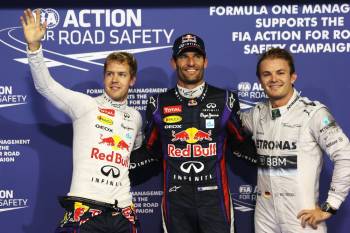 Sebastian Vettel Mark Webber Nico Rosberg Mercedes Red Bull Abu Dhabi 
